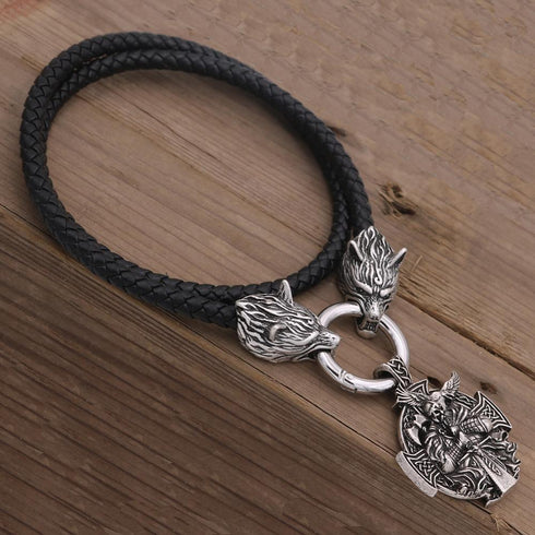 Collier Loup Médiévale (Acier)